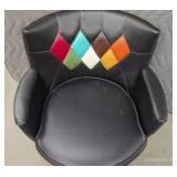 RARE VINTAGE WHISKEY BARREL CHAIR AND OTTOMAN