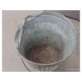 VINTAGE GALVANIZED GARBAGE CANS
