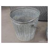 VINTAGE GALVANIZED GARBAGE CANS