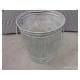 VINTAGE GALVANIZED GARBAGE CANS