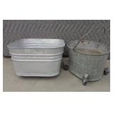 GALVANIZED TUB & MOP BUCKET
