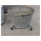 GALVANIZED TUB & MOP BUCKET