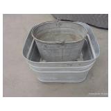 GALVANIZED TUB & MOP BUCKET