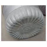 GALVANIZED PLANTER AND LAUNDRY BOILER