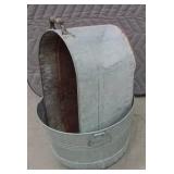 GALVANIZED PLANTER AND LAUNDRY BOILER