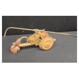 VINTAGE NATIONAL WALKING LAWN SPRINKLER AND WHEELS