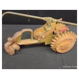 VINTAGE NATIONAL WALKING LAWN SPRINKLER AND WHEELS