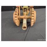 VINTAGE NATIONAL WALKING LAWN SPRINKLER AND WHEELS