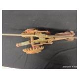 VINTAGE NATIONAL WALKING LAWN SPRINKLER AND WHEELS