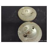 VINTAGE NATIONAL WALKING LAWN SPRINKLER AND WHEELS