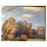 Stephano Landscape Oil on Canvas in Ornate Frame - 56" x 82" w Frame