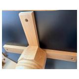 Oak Octagonal Game/Poker Table with Green Felt & 4 Upholstered Chairs Set