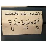 Locking Steel Storage Cabinet - 72 x 36 x 24