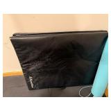 Nautilus Black Folding Gym Mat - Aqua Yoga Mat & Red Stability Ball