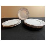 Noritake Legendary 8-Piece 10" Floral Border Dinner Plates - Sweet Leilani Porcelain