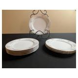 Noritake Legendary 8-Piece 8" Floral Border Plates - Sweet Leilani Porcelain