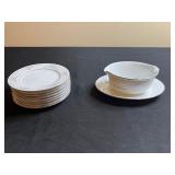 Noritake Legendary Sweet Leilani 7" Plates 8 pcs and Matching Gravy