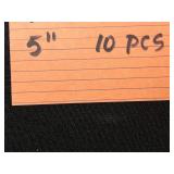 Crystal 5" Wine Glasses - 10-Piece Cut-Crystal Stemware (Lot of 10)