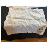 Vintage Textile Linen Collection: Velvet Panels Runner, Damask & Lace with Tassels Table Covering & Misc Linens