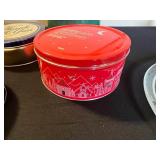 Assorted Christmas Tins & Mugs - Holiday Metal Decor Collection
