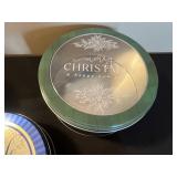 Assorted Christmas Tins & Mugs - Holiday Metal Decor Collection