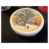 Assorted Christmas Tins & Mugs - Holiday Metal Decor Collection
