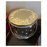 Assorted Christmas Tins & Mugs - Holiday Metal Decor Collection