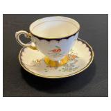 Paragon Sweet Pea Teacup & Saucer - Fine Bone China, Made in England