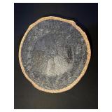 Decorative Glass Trays Set of 3 - 2 Textured Plates with Gold Rim & 1 Clear Dotted Plate