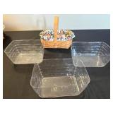 Longaberger Handwoven Baskets - Dresden, Ohio USA - American Cancer Society - 3-Piece Set