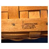 Longaberger Handwoven Baskets - Dresden, Ohio USA - American Cancer Society - 3-Piece Set