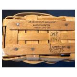 Longaberger Handwoven Baskets - Dresden, Ohio USA - American Cancer Society - 3-Piece Set