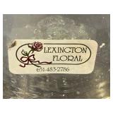 Snow Village Pillar Candle With Beaded Glass Hurricanes - Holiday Decor Set