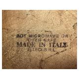 Gold Tone 13.5" Chargers Set of 8 - Not Microwave Safe - Made in Taiwan