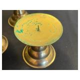 Sequined Santa Hat, 3 Teal Candle Holders, LaMode 9 Buttons Star Shapes (2 Packs)