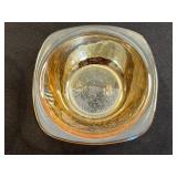 Amber Iridescent "Jeannette" Depression Glass Lot of Misc Bowls - Vintage Set