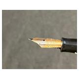 Sheaffer Desk Fountain Pen on Green Onyx Desk Stand w 14K Nib