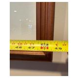 Framed Landscape Painting - Winter Scene With Bare Trees & Stone House, 48x24 in