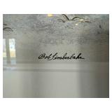 Bob Timberlake Snowy Farm Barn Print in Wood Frame with White Mat