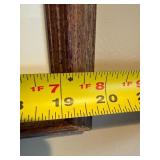 Winter Landscape Print - Snowy Tree & Wagon, Framed in Wood Frame