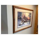 J Wayne Byström Stone House in Snow - Limited Edition Print 139/2400