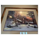 J Wayne Byström Stone House in Snow - Limited Edition Print 139/2400
