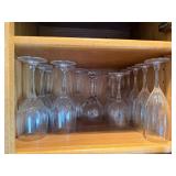 Crystal Twisted Stem Wine Glasses - Clear Faceted Bowls, Elegant Stemware