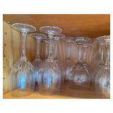 Crystal Twisted Stem Wine Glasses - Clear Faceted Bowls, Elegant Stemware