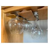 Wine Glasses - Clear Stemware Set (Under-Cabinet Storage)