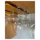 Wine Glasses - Clear Stemware Set (Under-Cabinet Storage)