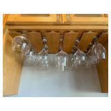 Wine Glasses - Clear Stemware Set (Under-Cabinet Storage)