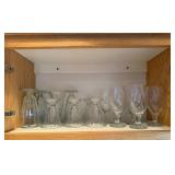 Clear Glass Stemware - Wine Glasses & Goblets, Assorted