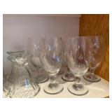 Clear Glass Stemware - Wine Glasses & Goblets, Assorted