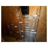 Wine Bottle Racks - Chrome Wire Shelving (Lot of 2) for Bottles and Display